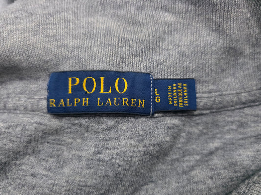 Sueter Ralph Lauren Grande L Gris Pony Azul