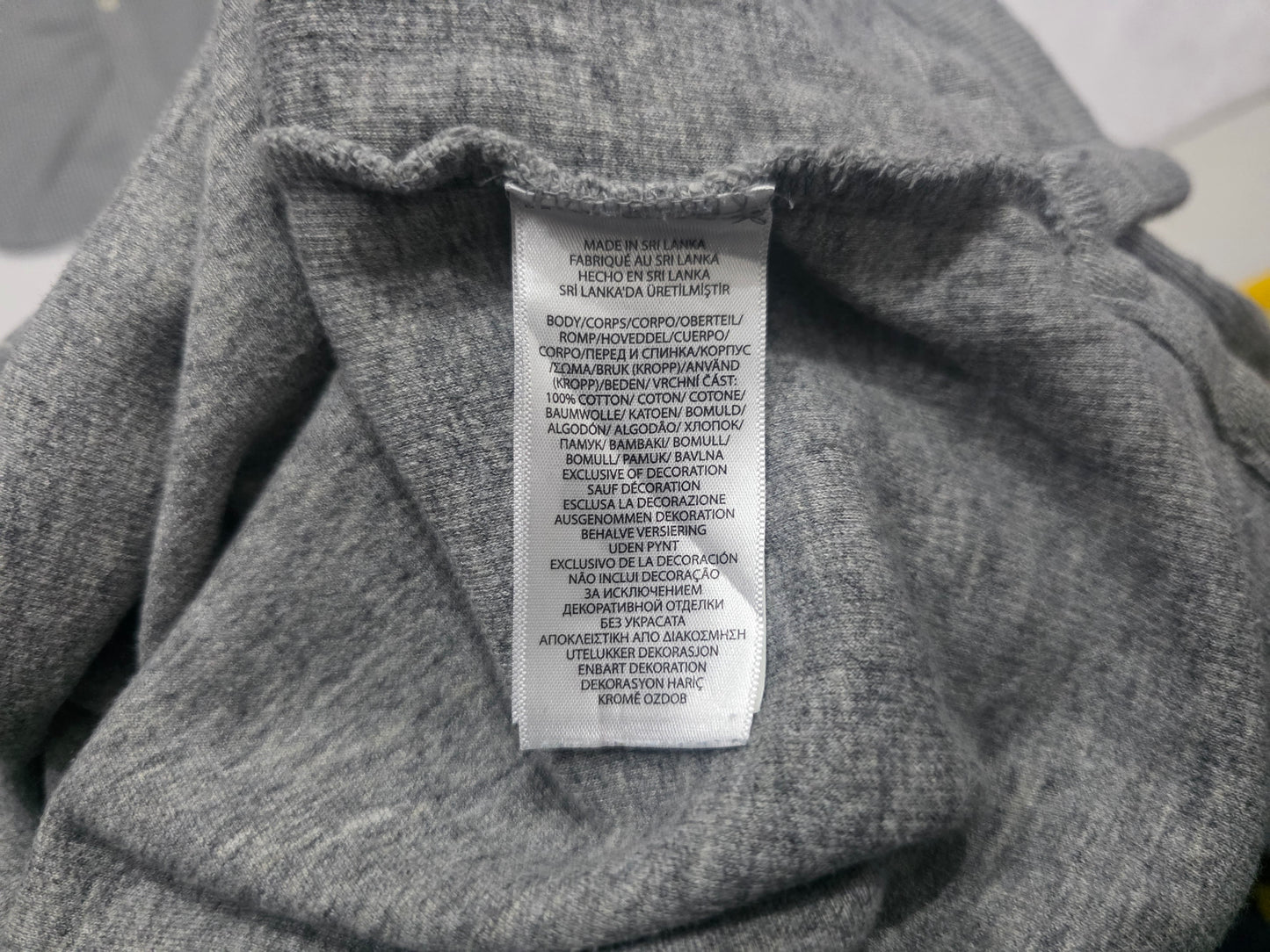Sueter Ralph Lauren Grande L Gris Pony Azul