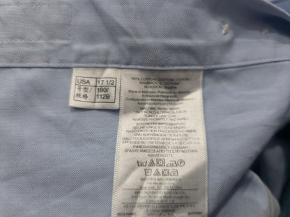 Camisa Regularfit Brooks Brothers Xgrande 17 1/2 Azul Claro