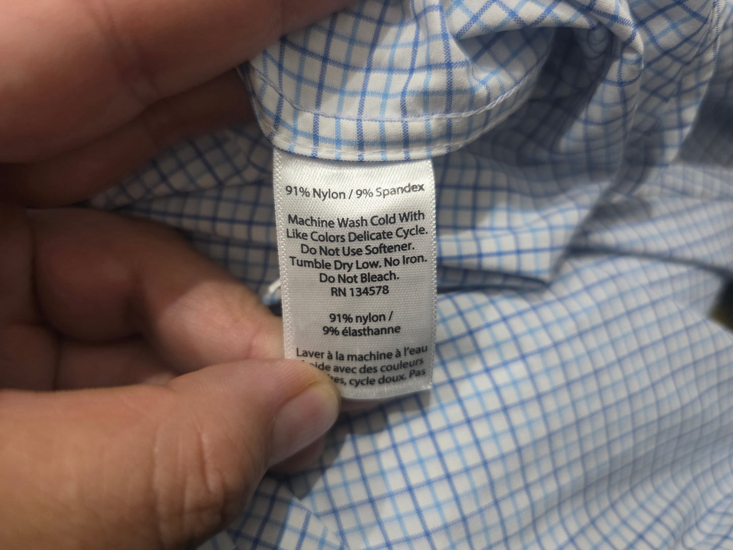 Camisa Classic Fit Performance Vineyard Vines Xl Cuadro Azul