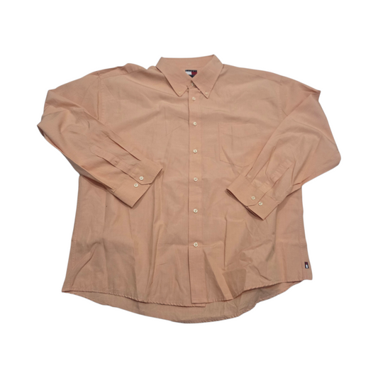 Camisa Tommy Hilfiger 2xl Cuadro Naranja