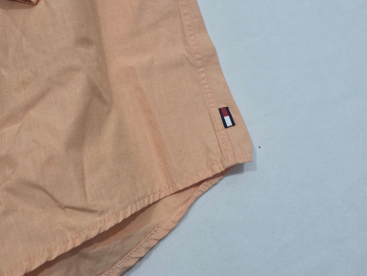 Camisa Tommy Hilfiger 2xl Cuadro Naranja