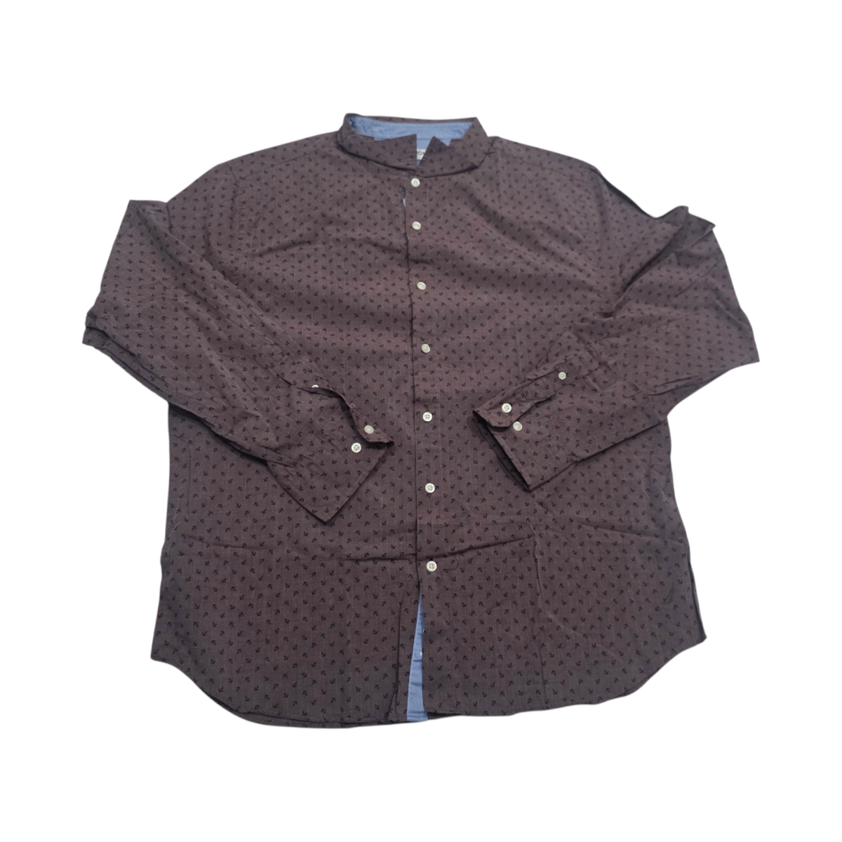 Camisa Slim Fit Nautica 2xl Vino Anclas