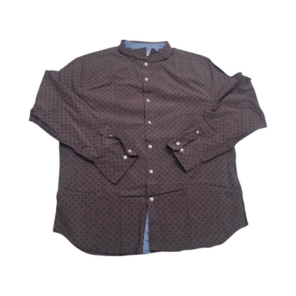 Camisa Slim Fit Nautica 2xl Vino Anclas