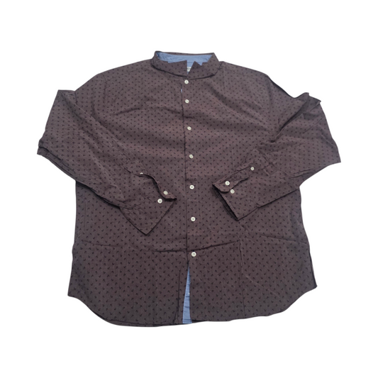 Camisa Slim Fit Nautica 2xl Vino Anclas