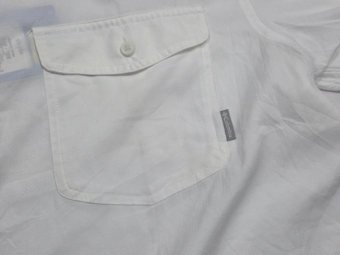 Camisa Manga Corta Columbia 2xl Onmi Wick Blanca (NUEVA)