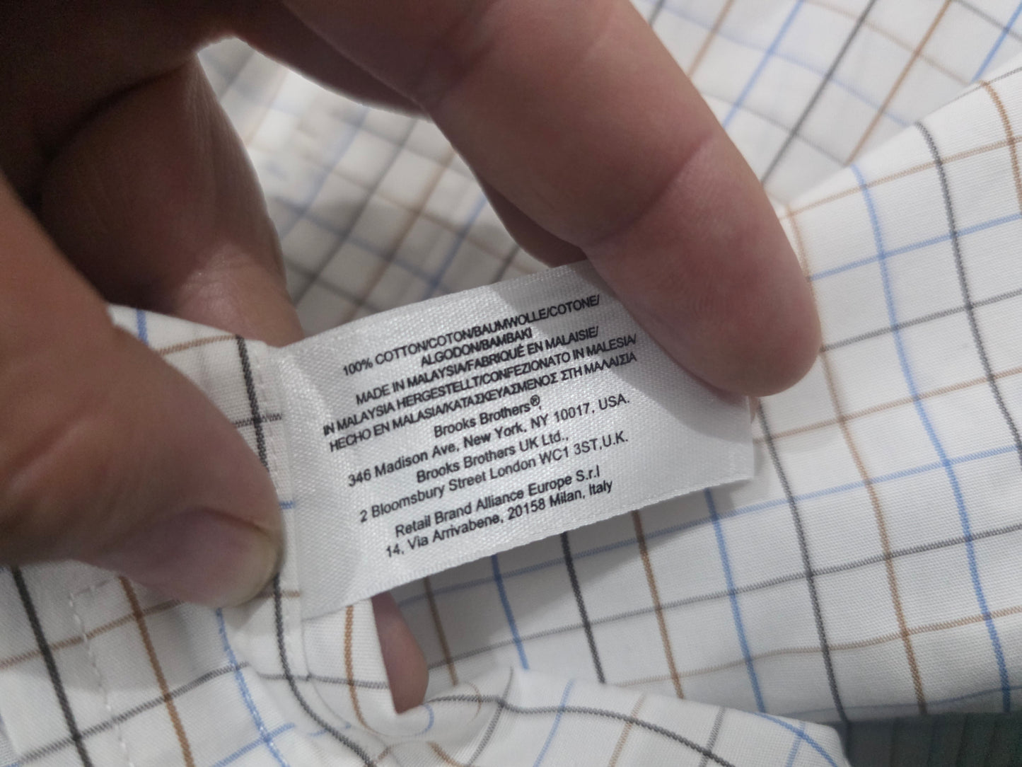 Camisa Tradicional Fit Brooks Brothers 4xl 20-37 Blanco