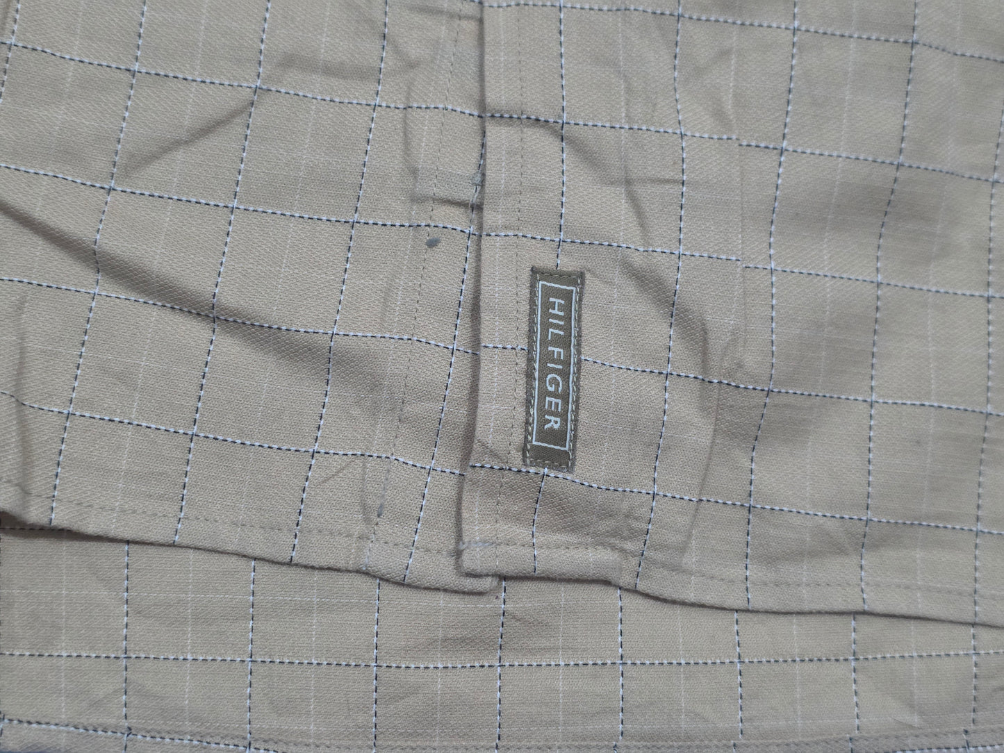 Camisa Tommy Hilfiger 2xl Cuadro Cafe