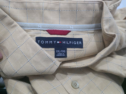 Camisa Tommy Hilfiger 2xl Cuadro Cafe
