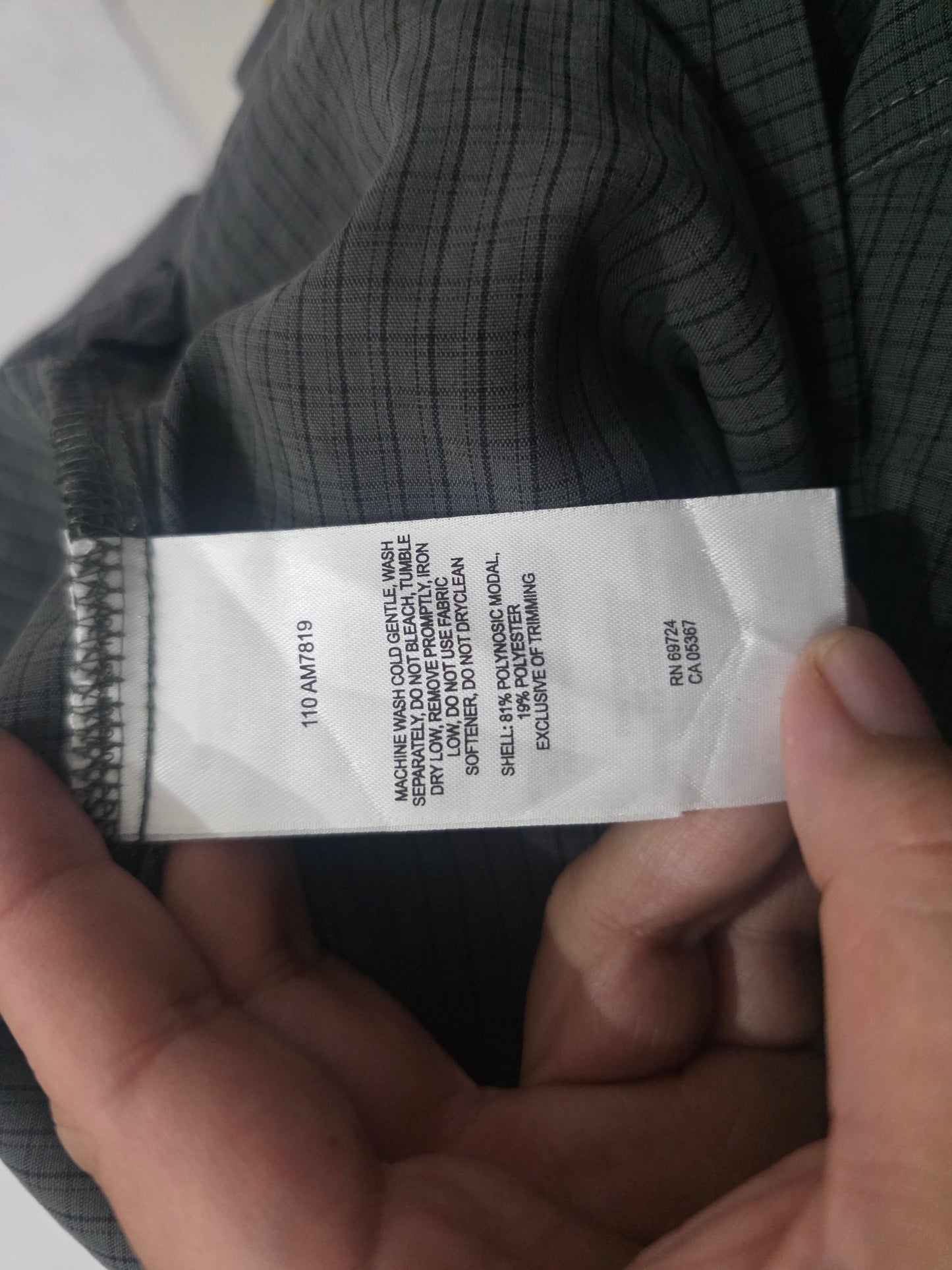 Camisa Manga Corta Columbia 2xl Gris Oscuro Cuadro