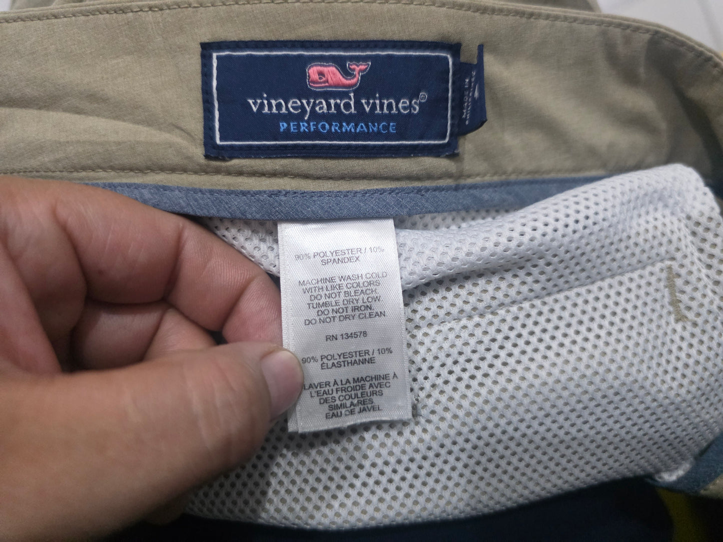 Bermuda Performance Vineyard Vines Talla 42 Cafe