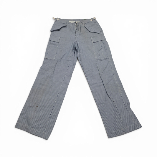 Pantalon Tommy Hilfiger 30x32 Azul Lineas Claras