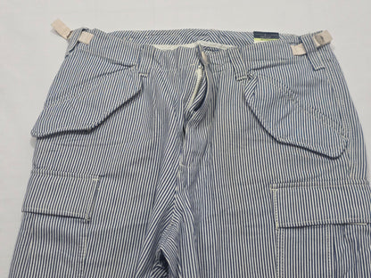 Pantalon Tommy Hilfiger 30x32 Azul Lineas Claras