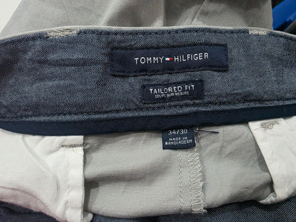Pantalon Tommy Hilfiger 34x30 Tailored Fit Gris