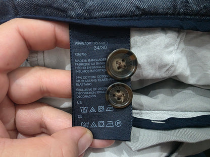 Pantalon Tommy Hilfiger 34x30 Tailored Fit Gris