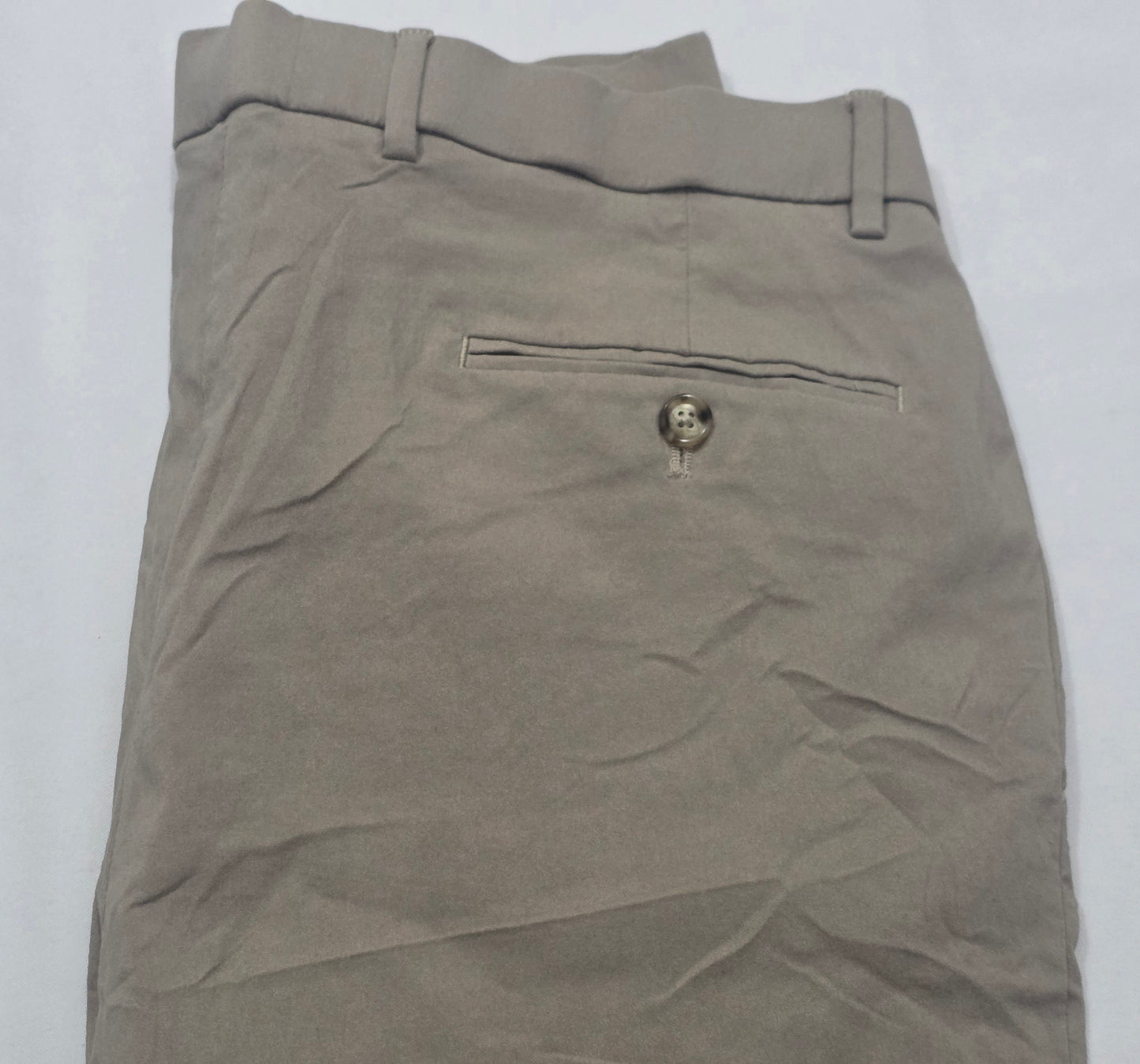 Pantalon Tommy Hilfiger 36x32 Recto Cafe Stretch Flex
