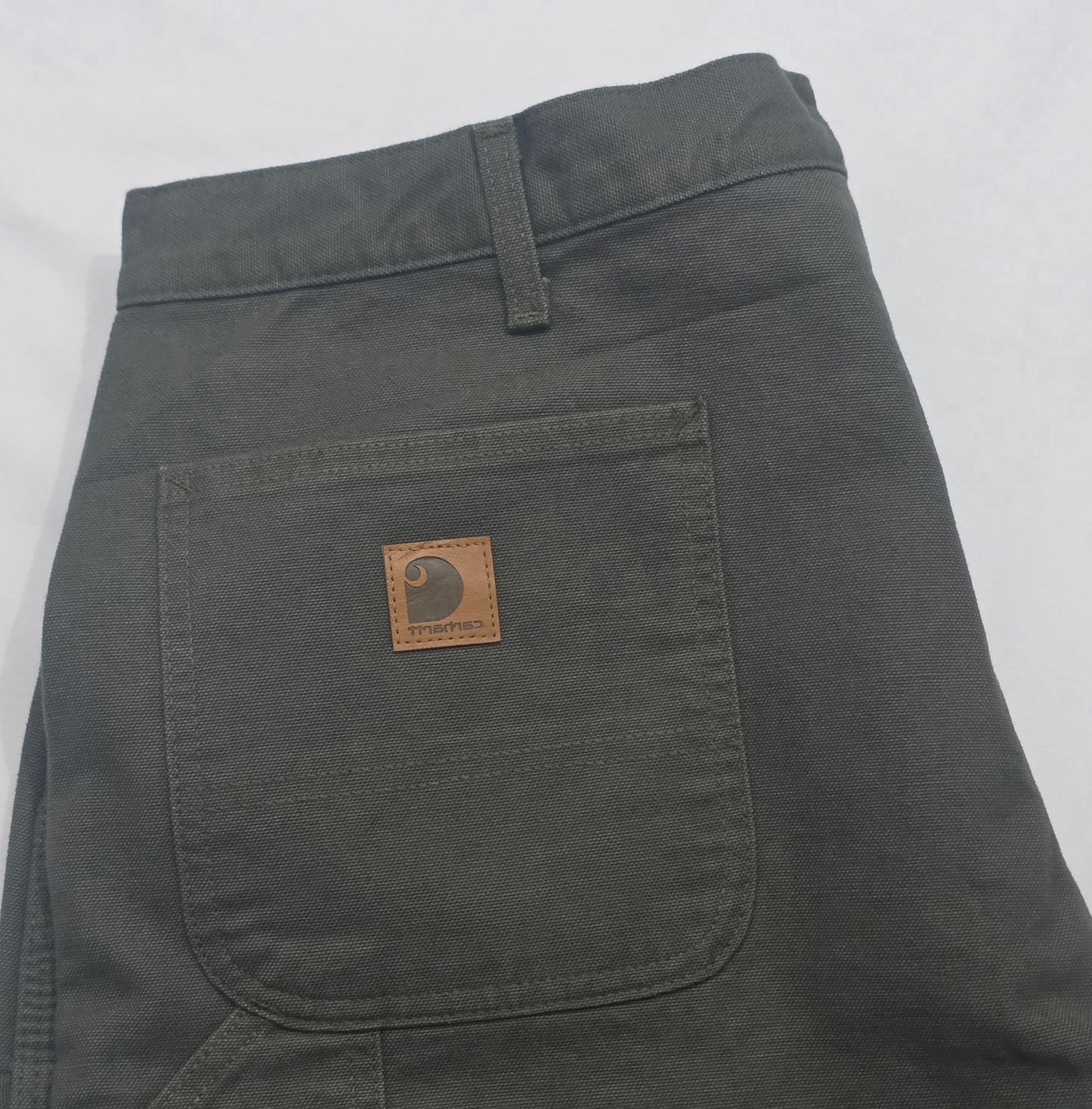 Pantalon Carhartt 40x30 Original Fit Dungare Verde Con Forro