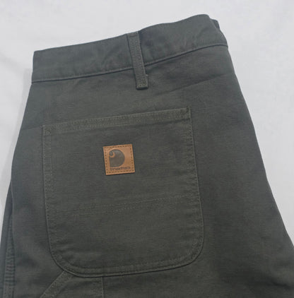 Pantalon Carhartt 40x30 Original Fit Dungare Verde Con Forro