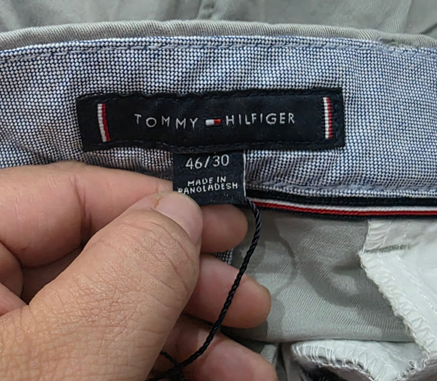 Pantalon Tommy Hilfiger 46x30 Gris The Flex