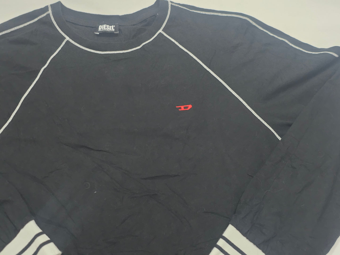 Sueter Diesel Mediano M Negro Y Blanco
