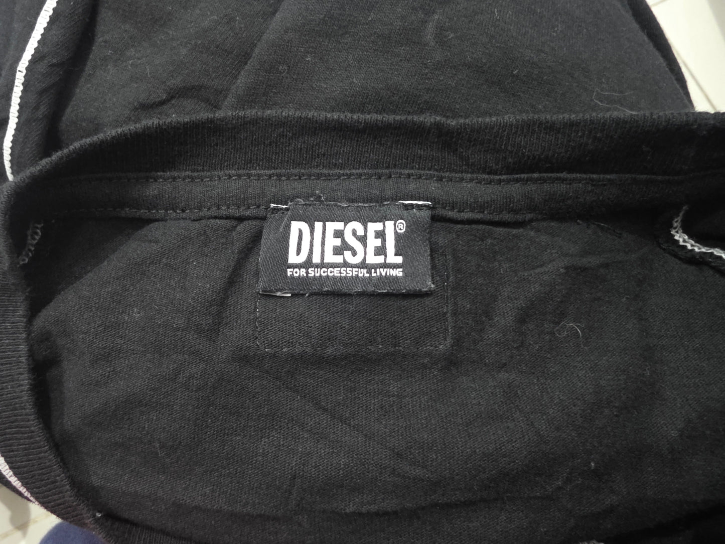 Sueter Diesel Mediano M Negro Y Blanco