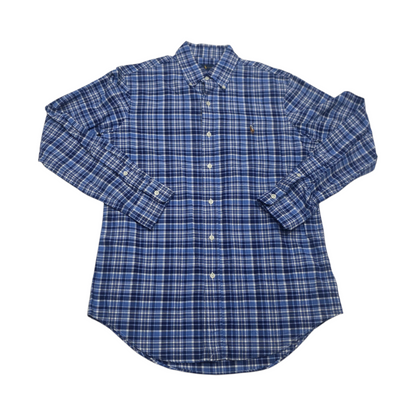 Camisa Ralph Lauren Mediana M Cuadro Azul Pony Colores