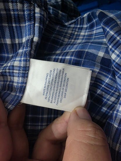 Camisa Ralph Lauren Mediana M Cuadro Azul Pony Colores