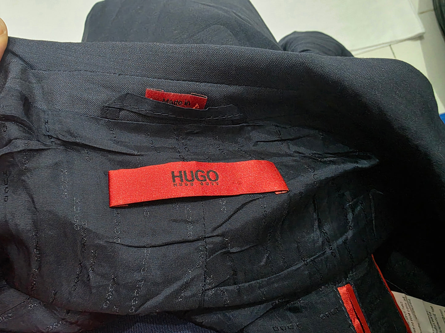 Saco Hugo Boss Talla 40 S Azul Grisaceo