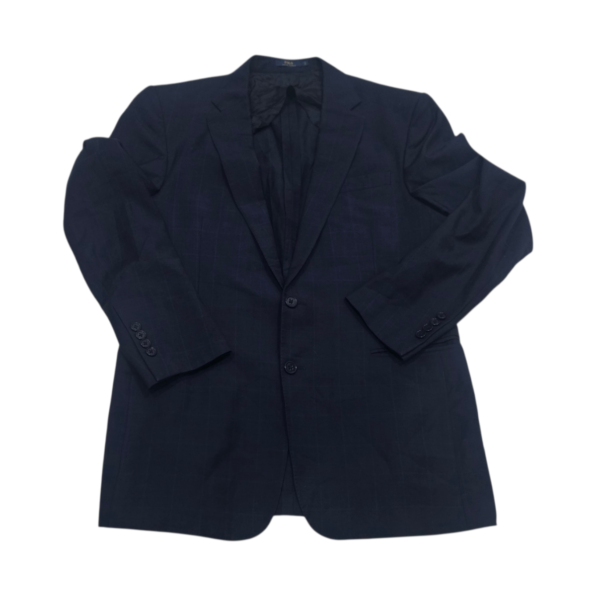 Saco Ralph Lauren Talla 42r Azul Cuadro