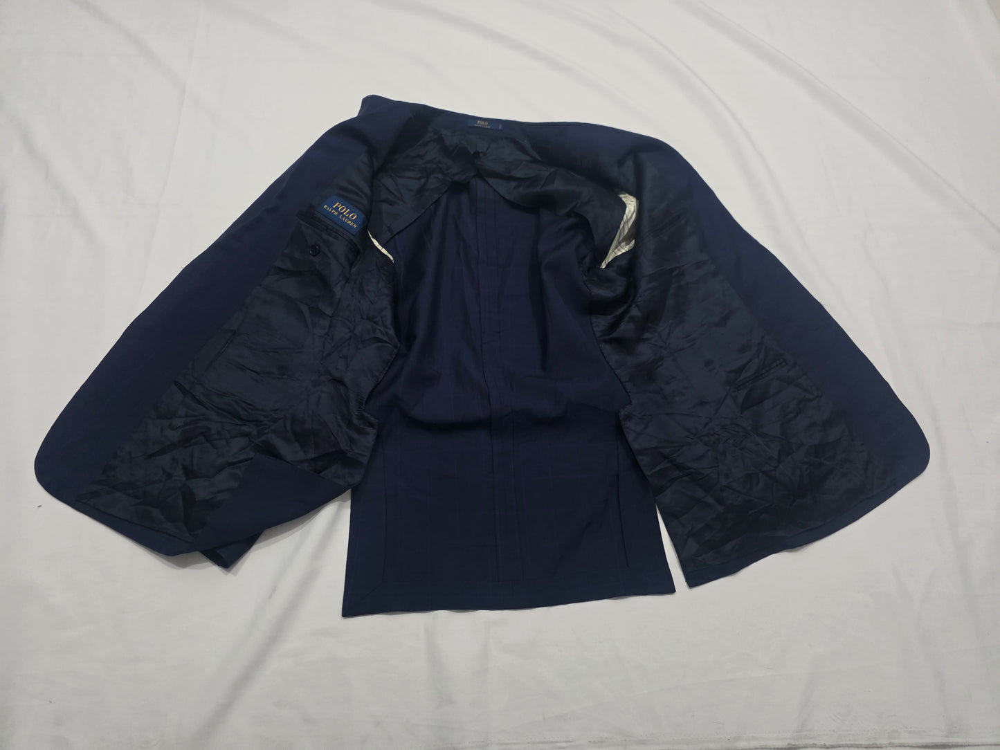 Saco Ralph Lauren Talla 42r Azul Cuadro