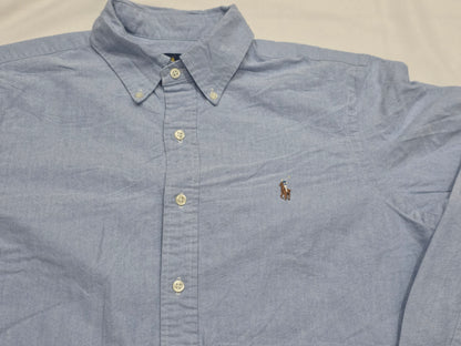 Camisa Ralph Lauren Mediana M Azul Pony Colores