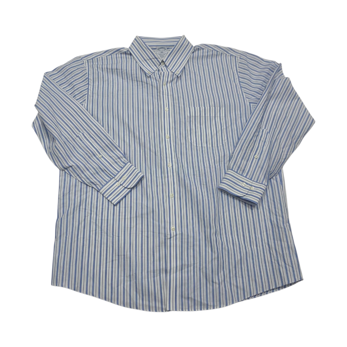 Camisa Brooks Brothers 16 1/2 32-33 Blanca Linea Azul