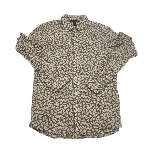 Camisa Michael Kors Grande L Cafe Hojas