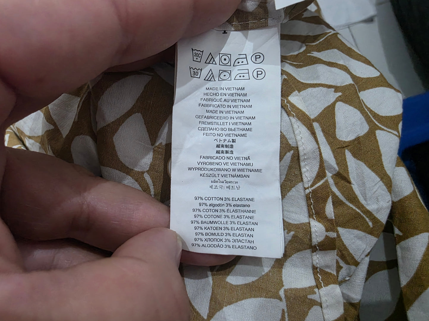 Camisa Michael Kors Grande L Cafe Hojas