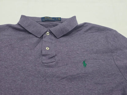 Playera Polo Ralph Lauren Grande L Morada Pony Verde