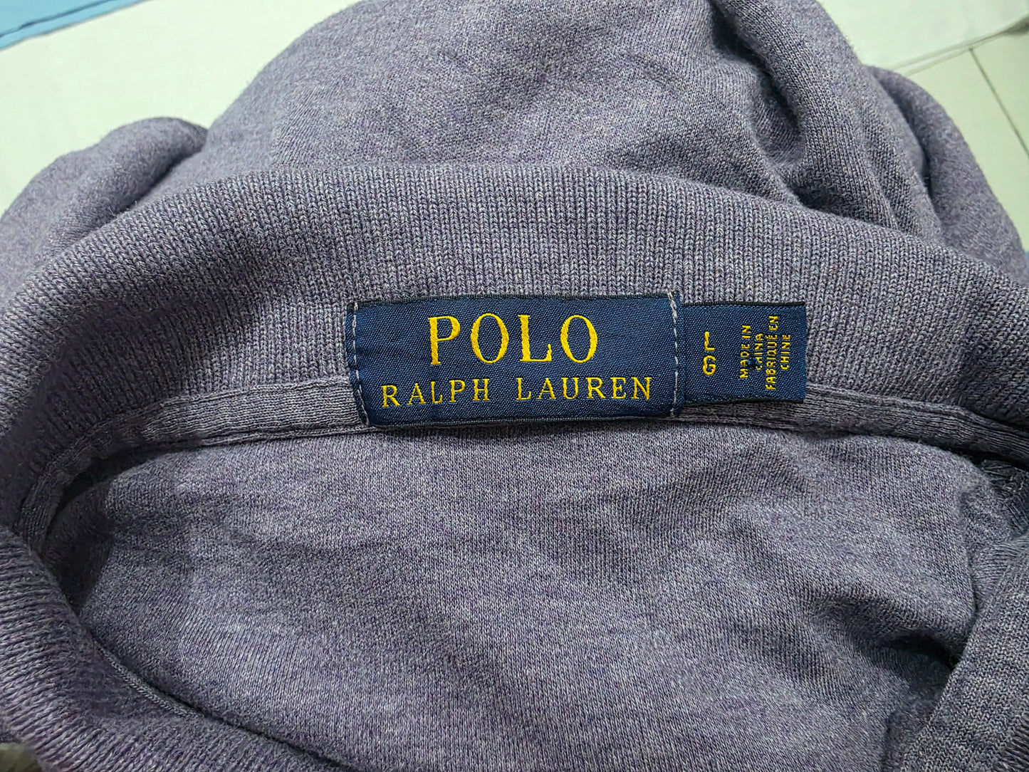 Playera Polo Ralph Lauren Grande L Morada Pony Verde