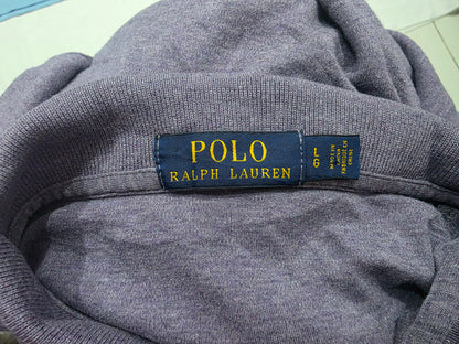 Playera Polo Ralph Lauren Grande L Morada Pony Verde