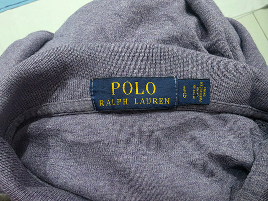Playera Polo Ralph Lauren Grande L Morada Pony Verde
