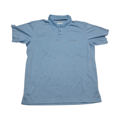 Playera Polo Columbia Grande L Azul Claro