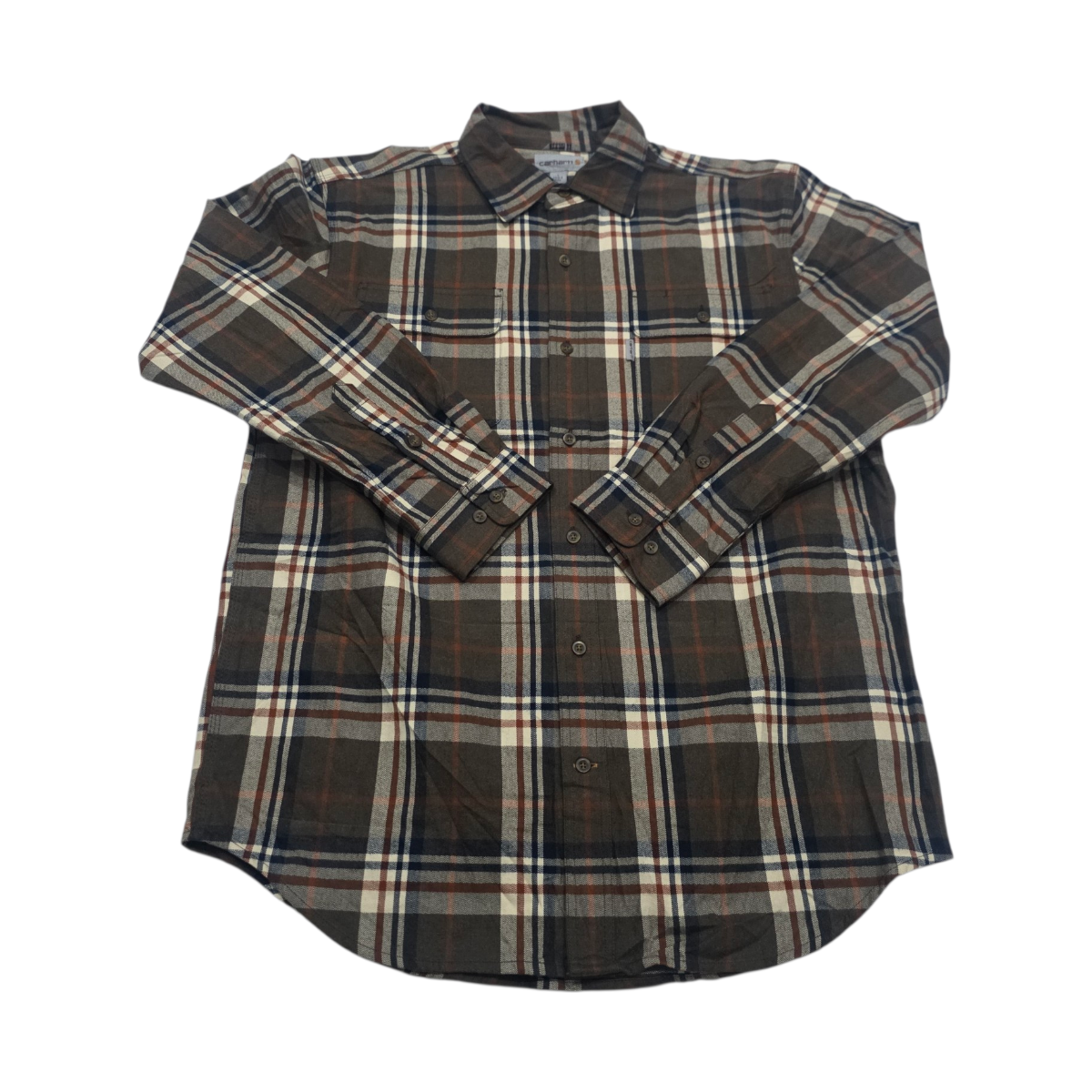 Camisa Gruesa Carhartt Grande L Cuadro Cafe