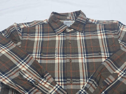 Camisa Gruesa Carhartt Grande L Cuadro Cafe