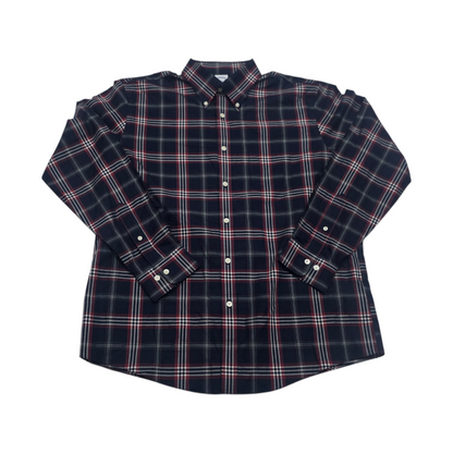 Camisa Brooks Brothers Grande L Cuadro Azul Y Rojo