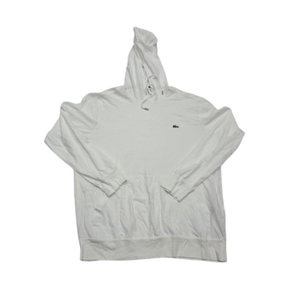 Playera Con Gorro Lacoste Grande XL Blanca Manga Larga
