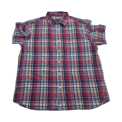 Camisa Vineyard Vines Xgrande Xl Cuadro Azul Y Coral