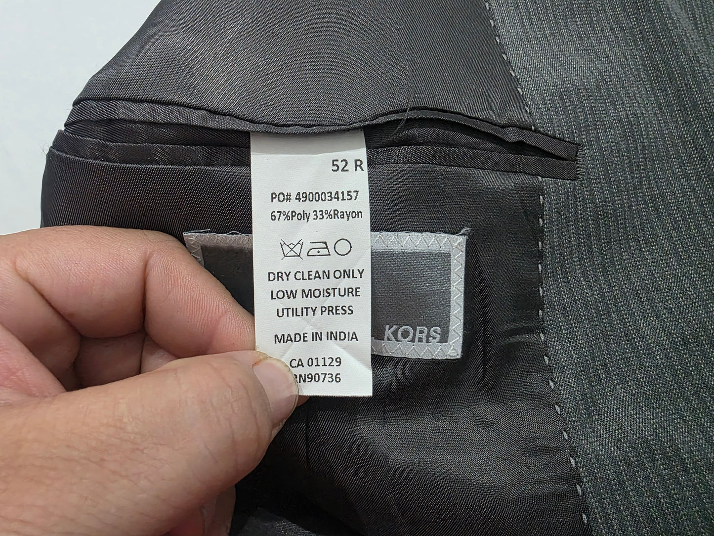 Saco Michael Kors Talla 52r Gris