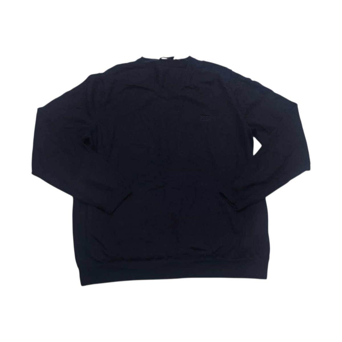 Sueter Hugo Boss 2xl Azul Marino Lana