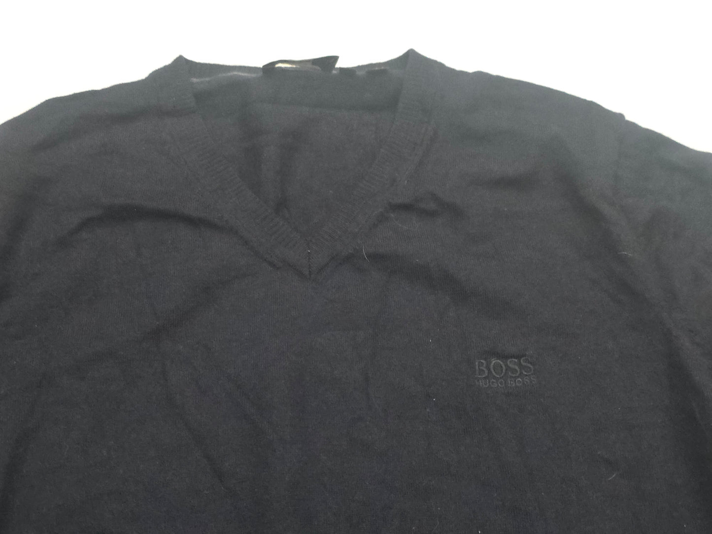 Sueter Hugo Boss 2xl Azul Marino Lana