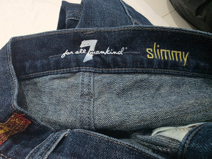 Pantalon For All Man Kind 7 Slimky 31 Azul