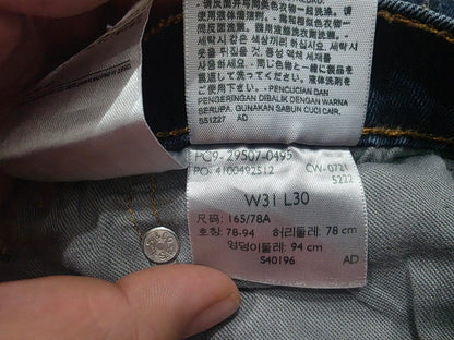 Pantalon Slimfit Levis 502 31x30 Azul