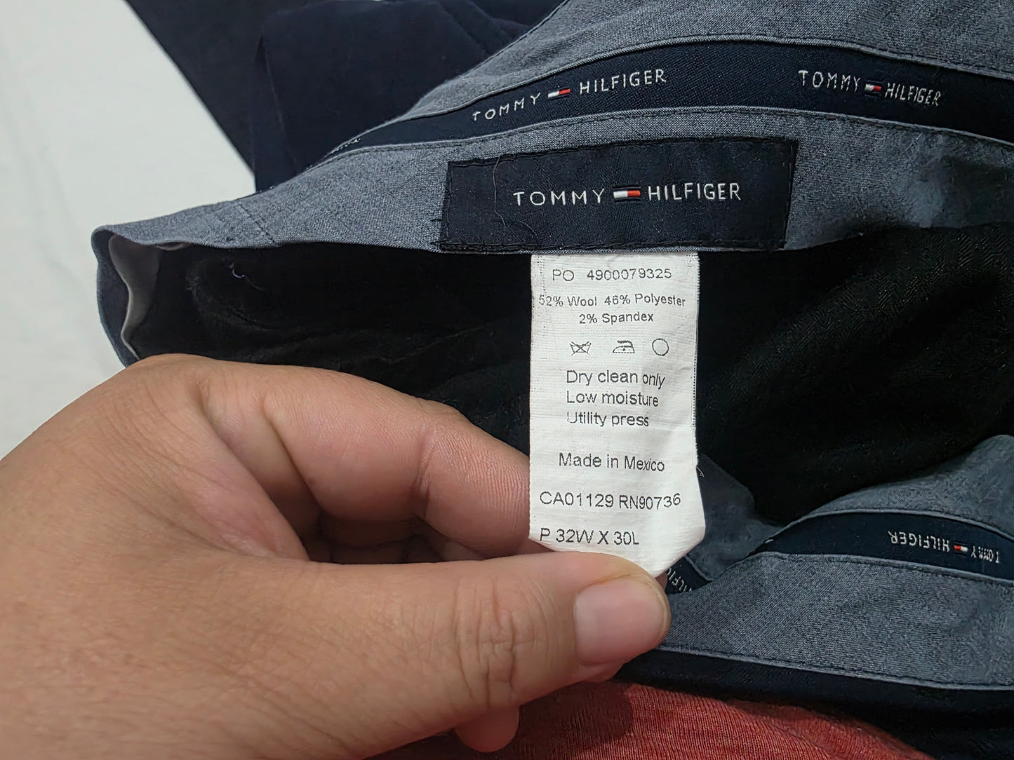 Pantalon Vestir Tommy Hilfiger 32x30 Azul